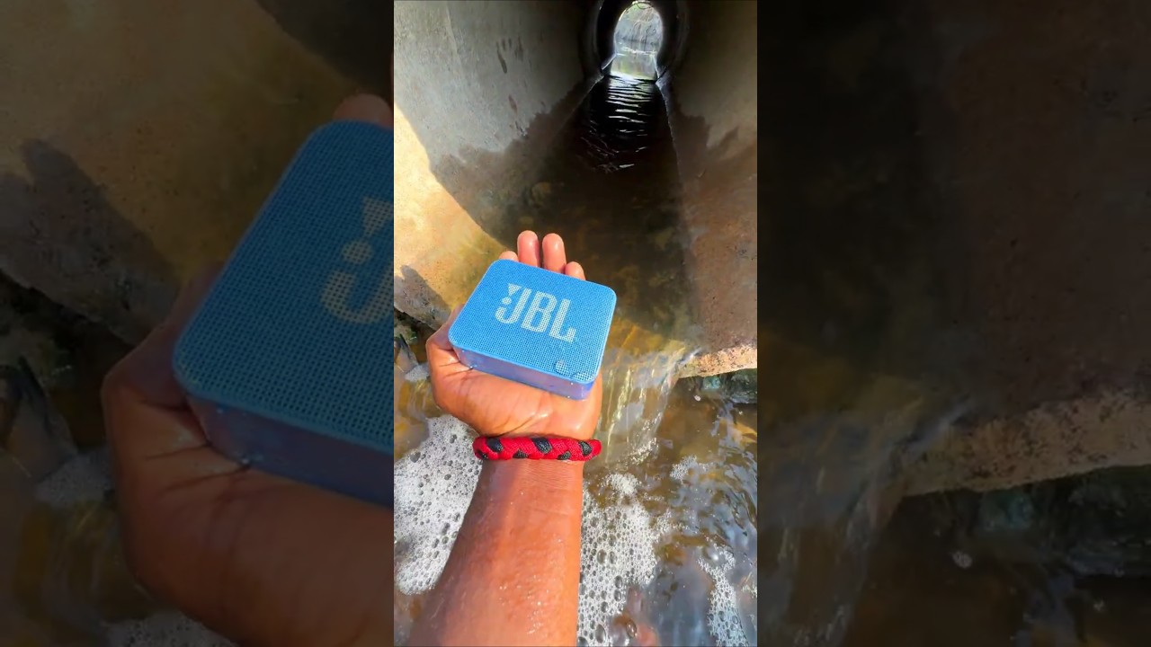 JBL Go Essential puliya throw water drop testing