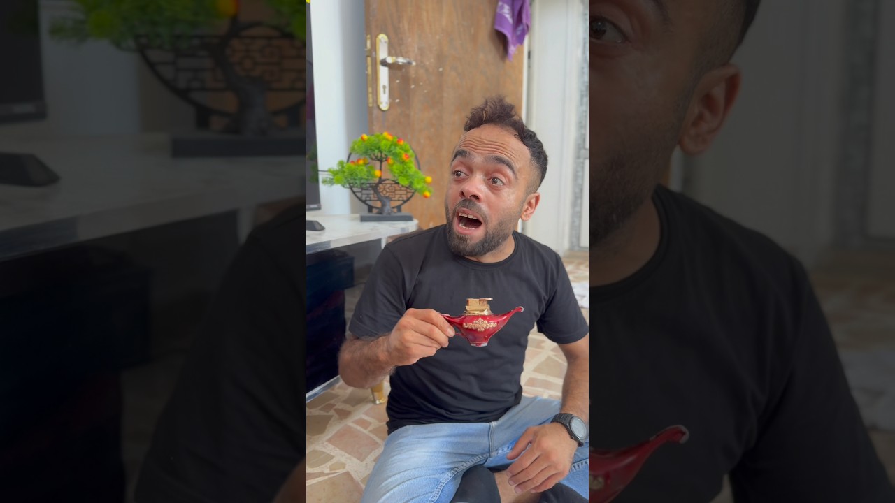 بياع شاورما مع المارد السحري🧞‍♂️😂😂