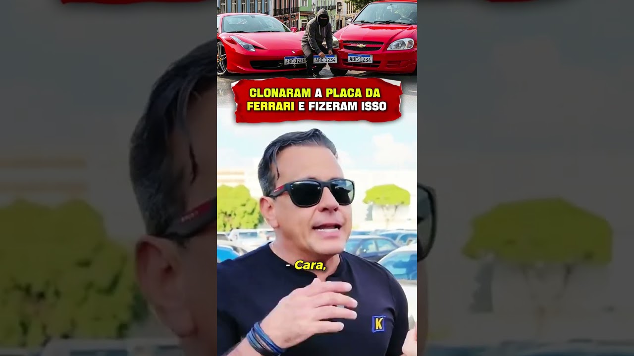 Clonaram a PLACA da Ferrari Dele e Fizeram Isso... #tcar #carros #carrosesportivos