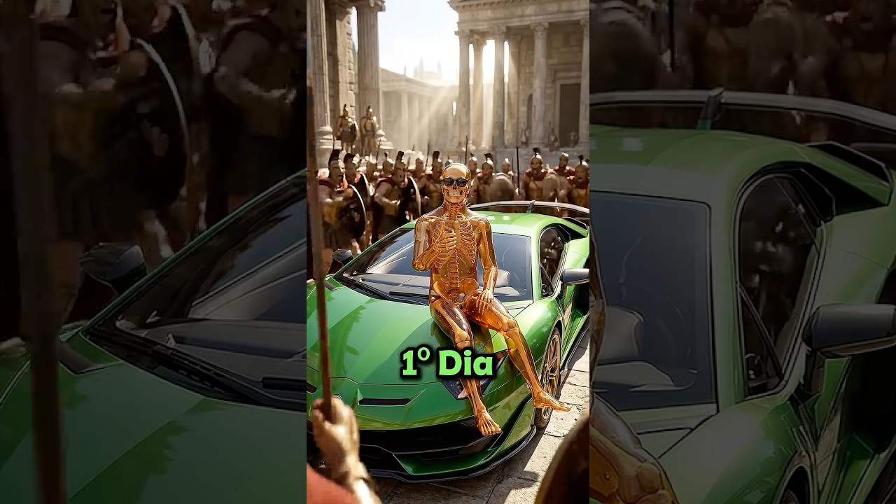 E se você surgisse com uma Lamborghini na Esparta antiga?
