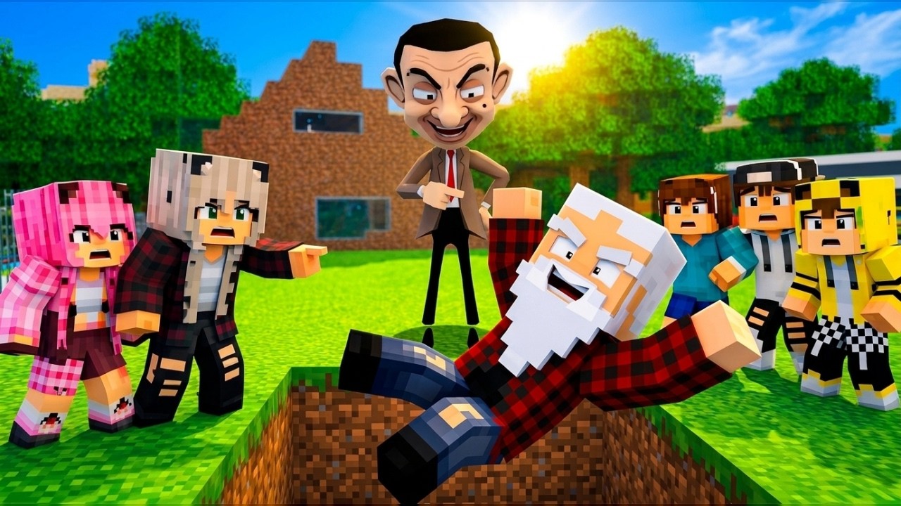 ماين كرافت لكن تحولت إلى جد وسويت مقلب بعائلتي أنا وعبوسي وكعبول وجيجي وطردناهم من البيت 😂😭