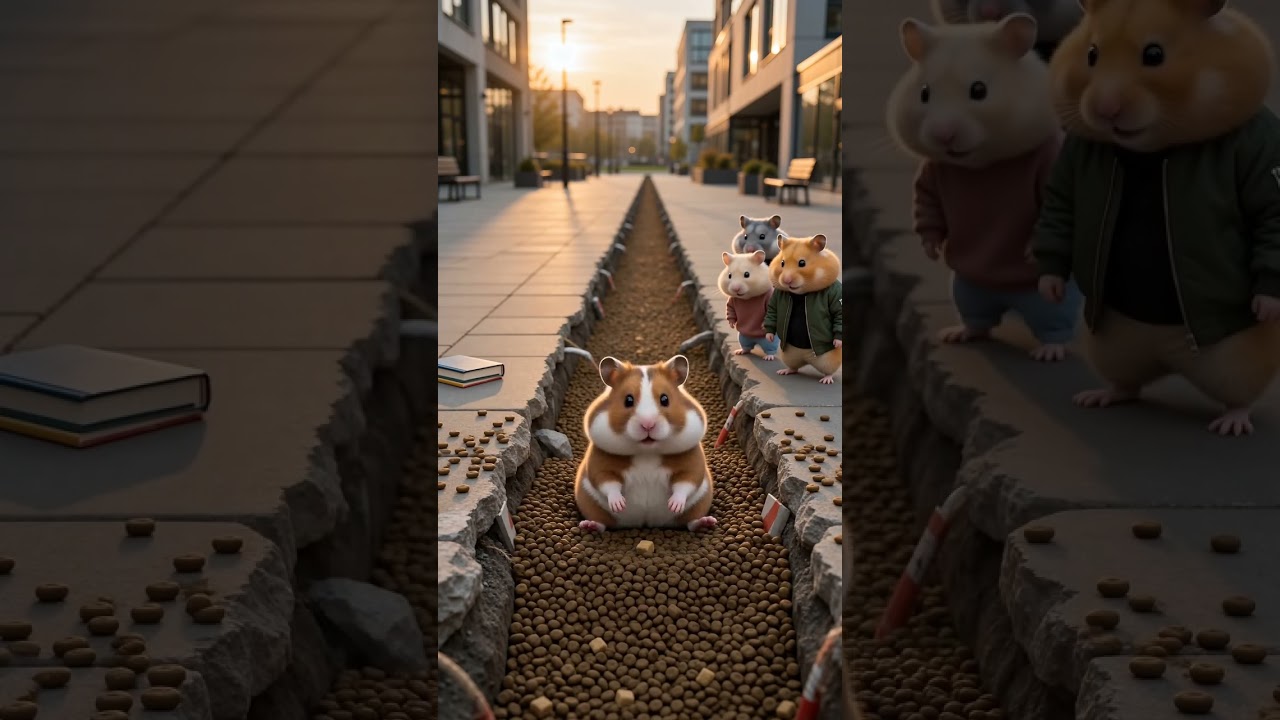 Cat Finds Food in the Puddle?! 😱🐾
