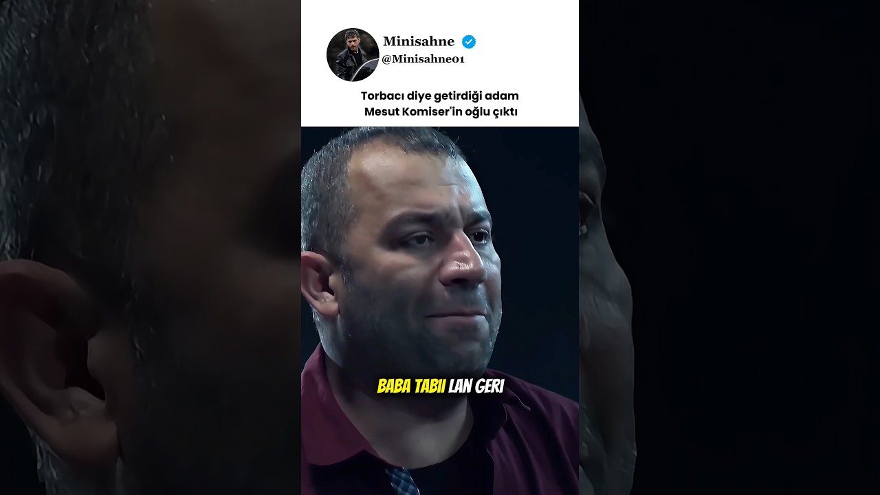 Torbacı diye getirdiği adam Mesut Komiser'in oğlu çıktı