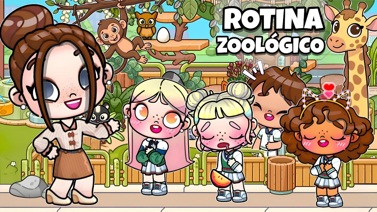 ROTINA ZOOLÓGICO 🚌🦒 | AVATAR WORLD ROTINAS E HISTÓRIAS PAZU