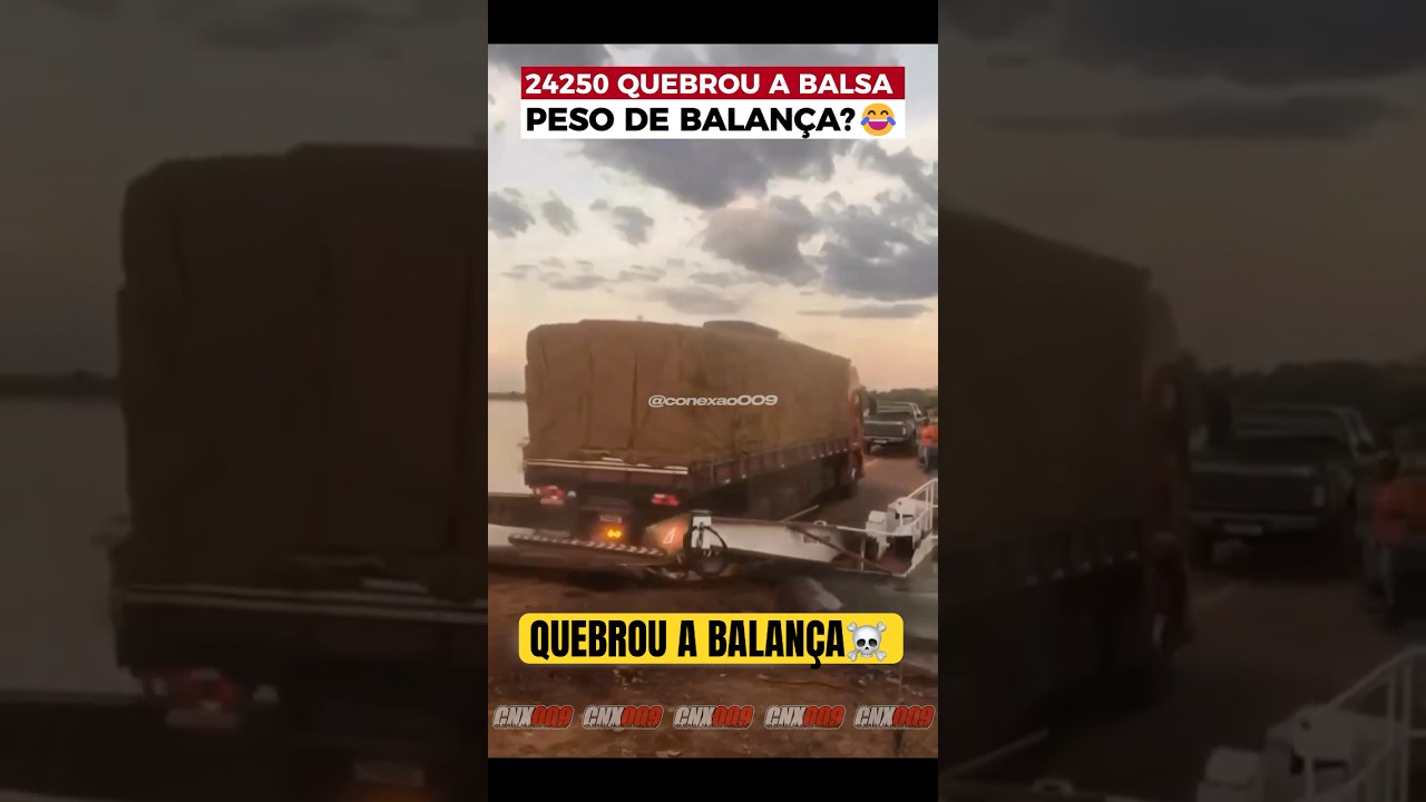 Caminhão quebrou a rampa da balança #caminhoneiro #brasil #shorts