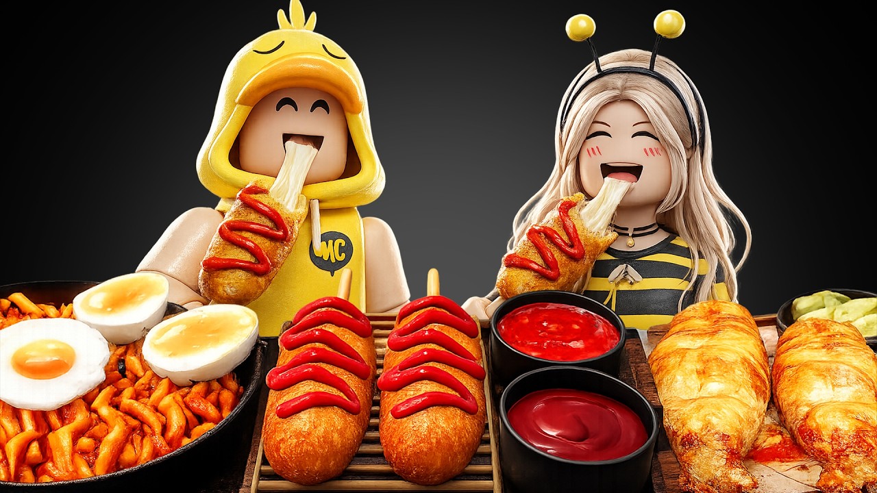 KENYANG BANGET!! Aku MUKBANG makanan TERLEZAT di ROBLOX!!