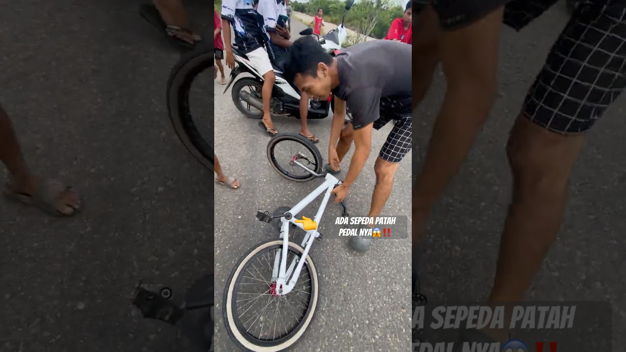 Ada sepeda patah pedal nya😱‼️#minivlog #bolang #petualagan #villagekidslife #survival #bermain