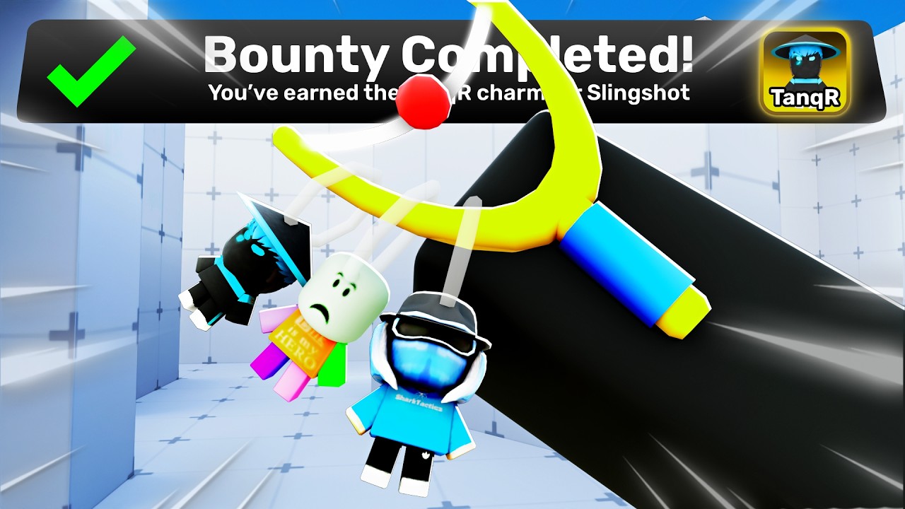 I Got Every YouTuber Charm ON MY SLINGSHOT in Roblox Rivals..