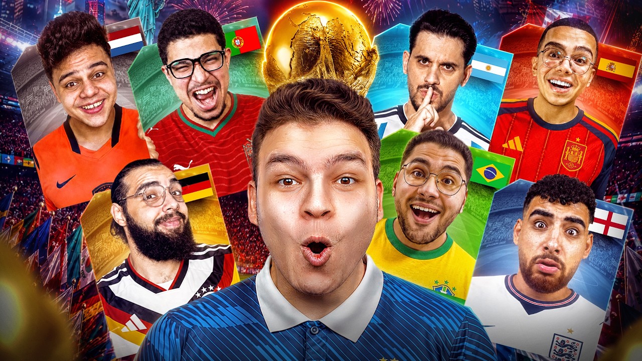 تحدي كأس العالم مع أقوى يوتيوبرز eFootball.. مين هيكسب؟! 🔥