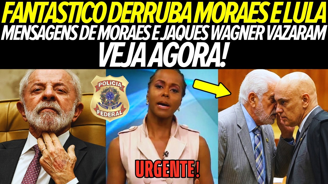 FANTASTICO SOLTA MATERIA BOMBA CONTRA LULA E MORAES! MENSAGENS COM JAQUE WAGNER VAZARAM! CASO MASTER