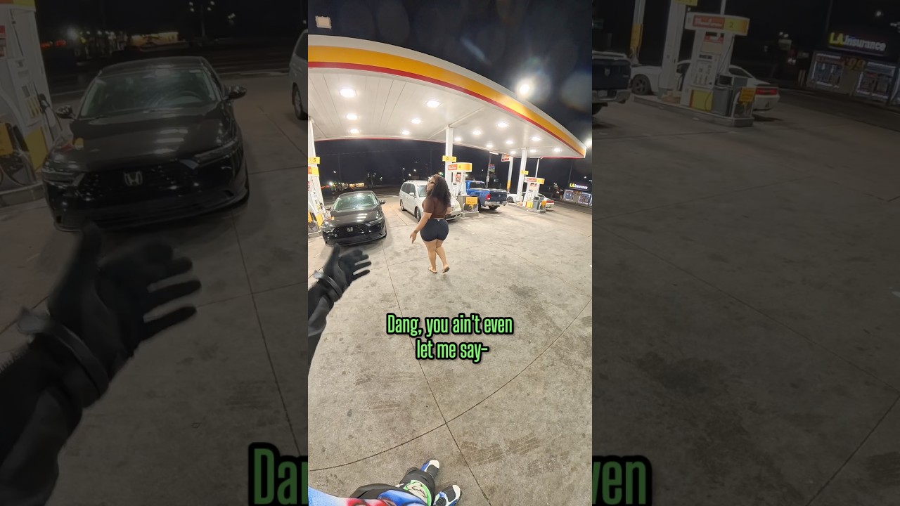 She about to lose her money! #detroit #fypシ゚viral #robinhood #model #gasstation #