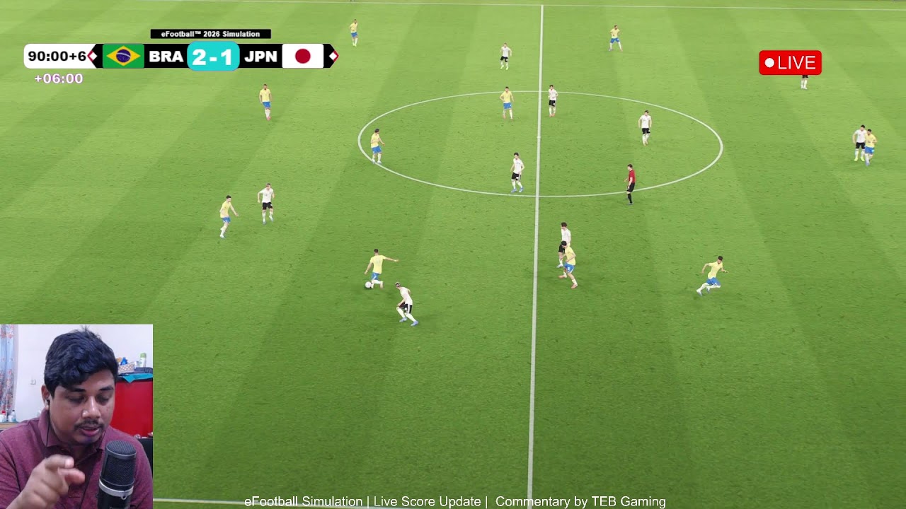 🔴 Brazil vs Japan | eFootball Full Match Live | eFootball 2026 Gameplay