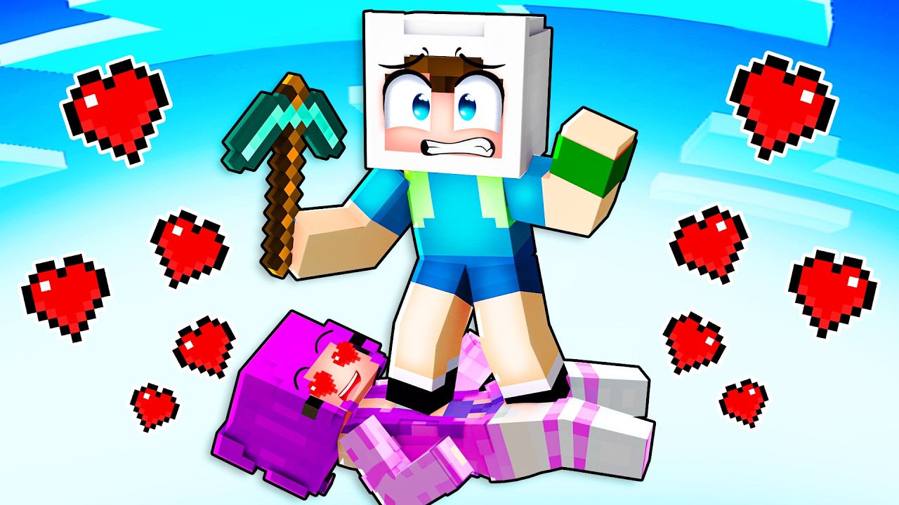 KIZ HAYRANIM TEK BLOK OLDU… VE BANA AŞIK 😱 Minecraft