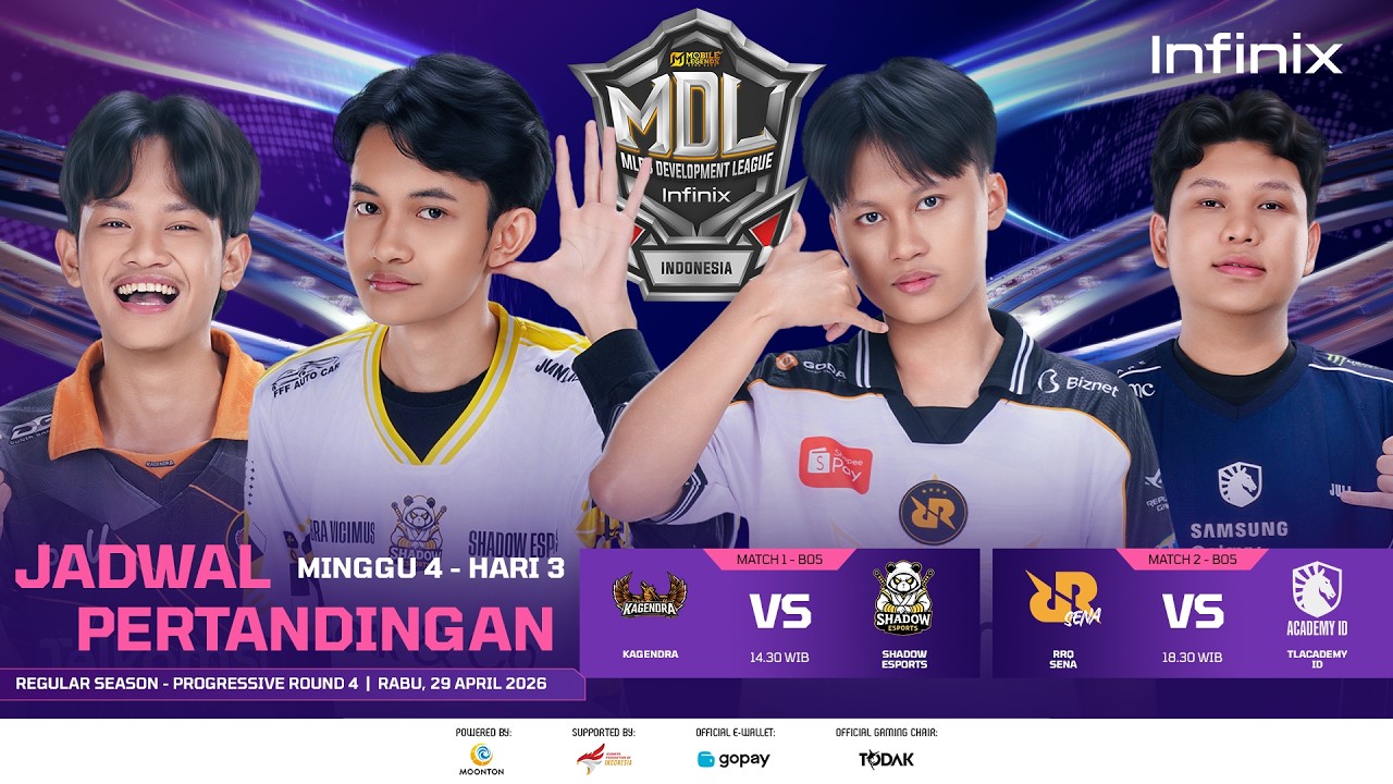 🔴LIVE | INFINIX MDL ID S13 | Regular Season - Progressive Round 4 | Hari 3