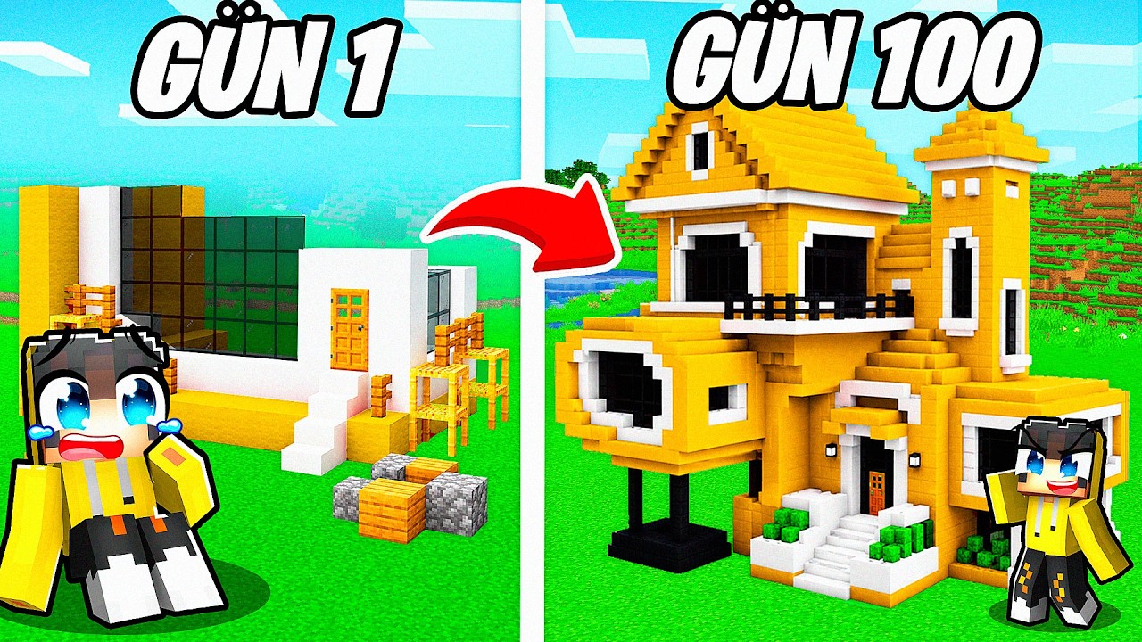 11 Yıl Önceki Eski Minecraft Evimi Yeniden İnşa Ettim!