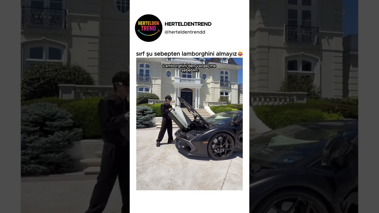 sırf şu sebepten lamborghini almayız😂