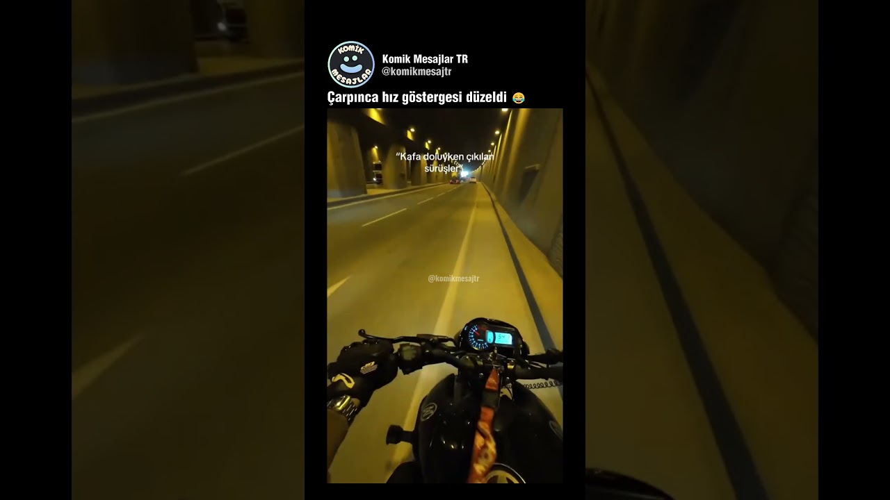 Adamın motoru düzeldi çarpınca