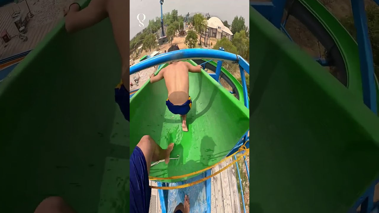 💰طفل ذكي ينقذ الزلاقة بطريقة عبقرية 😅 😱