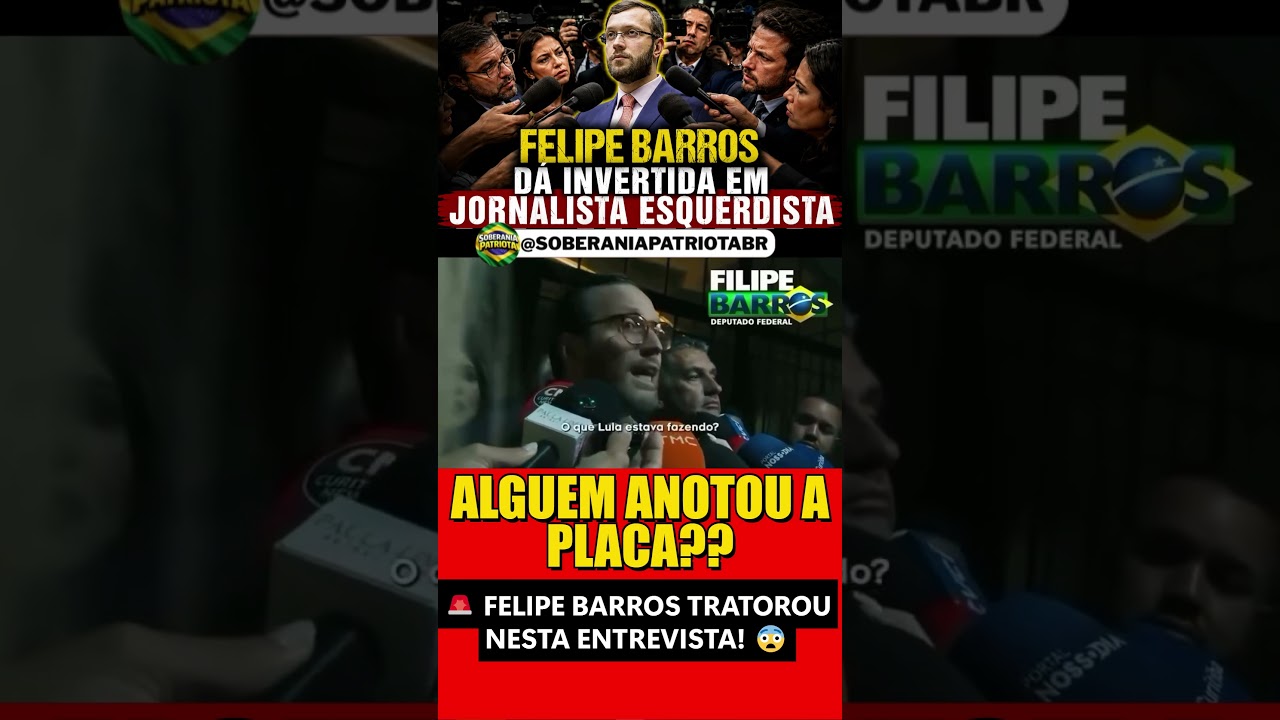 FELIPE BARROS REBATE JORNALISTA E A ENTREVISTA #lapada  #brasil #noticias #bolsonaro