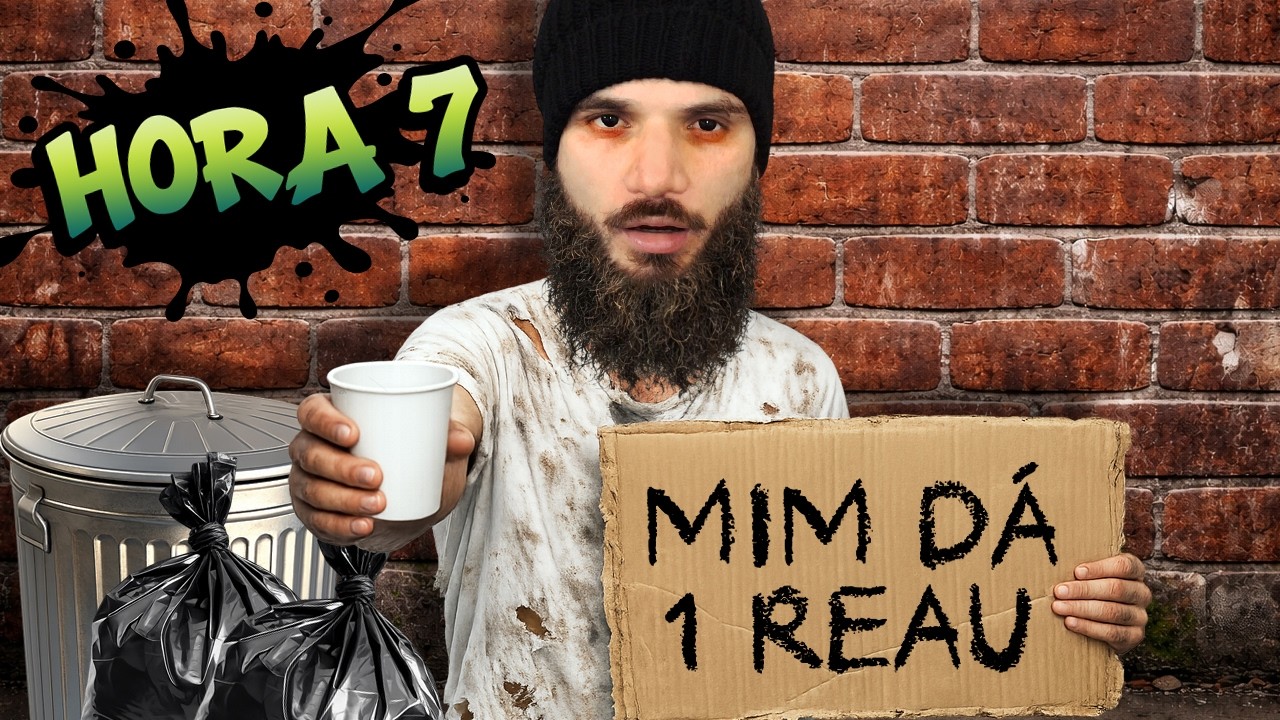 24 HORAS VIVENDO COMO UM MENDIGO!