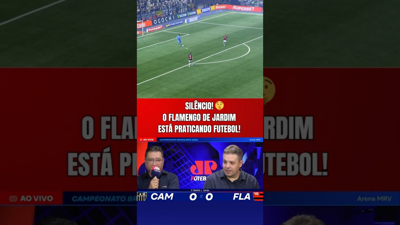 O FLAMENGO DEU UMA AULA DE FUTEBOL E FEZ UM GOLAÇO COLETIVO CONTRA O ATLÉTICO MINEIRO!