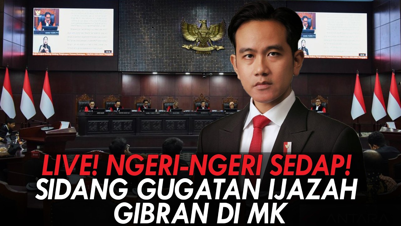 LIVE! NGERI-NGERI SEDAP! SIDANG GUGATAN IJAZAH GIBRAN DI MK