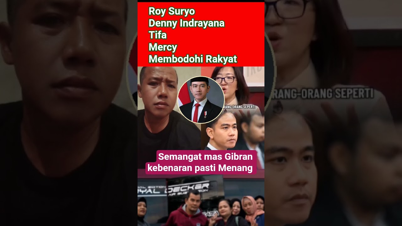 ROY DENNY INDRAYANA DKK MEMBODOHI RAKYAT