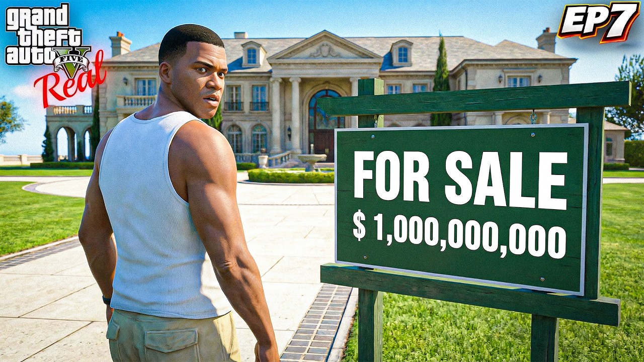 Franklin Hunting For The Best House In GTA 5 Real !