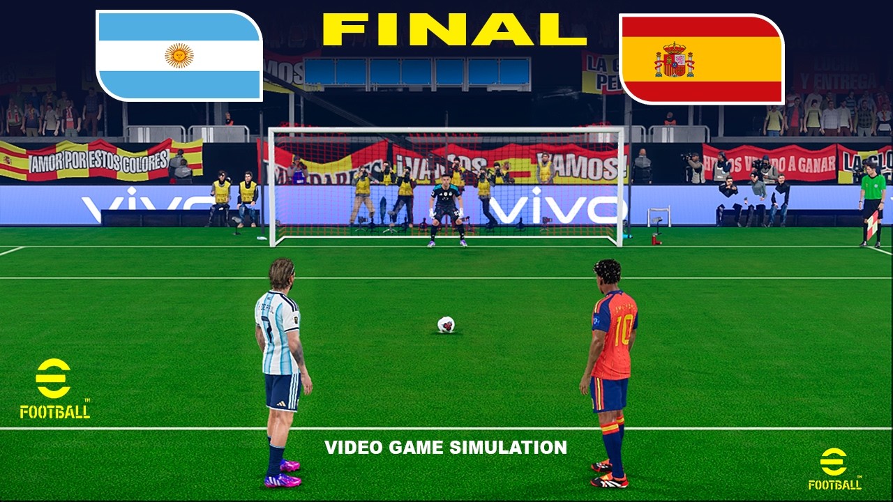 SPAIN vs ARGENTINA | World Cup 2026 | Penalty Shootout | Video Game Simulation