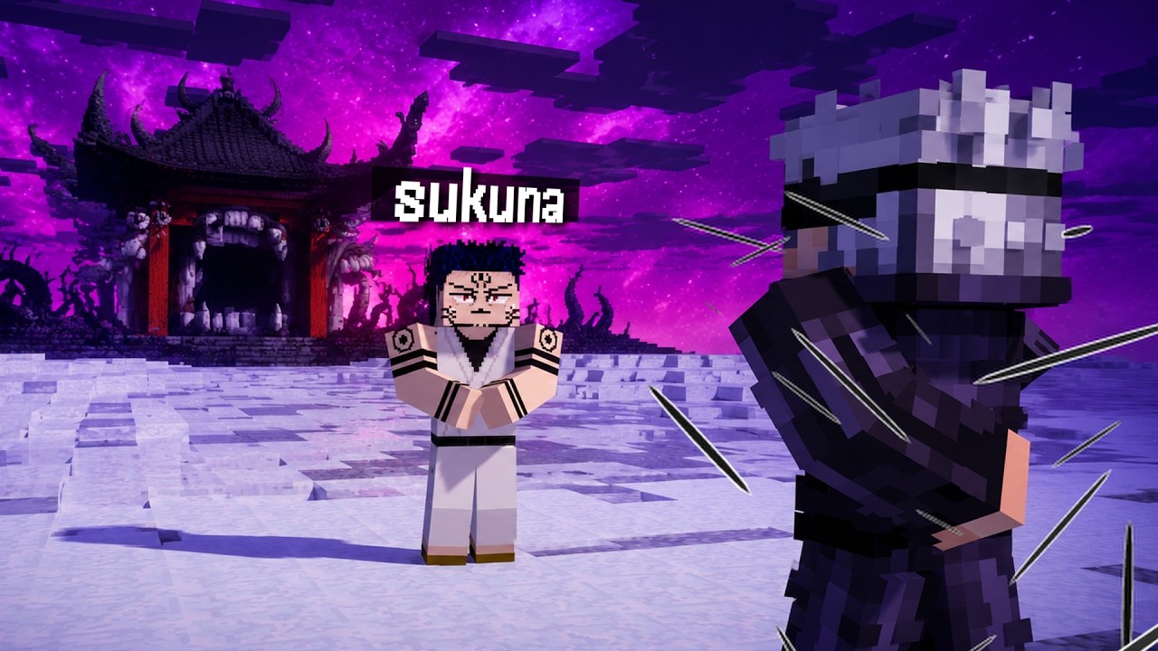 المعركه الاخيره🔥حاربت سوكونا بكامل قوته😵 | jujutsu kaisen in minecraft | the last part