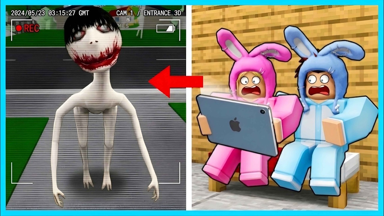 MIPAN & ZUZUZU Lihat Penampakan Hantu Wajah Seram Di CCTV Depan Rumah! ROBLOX