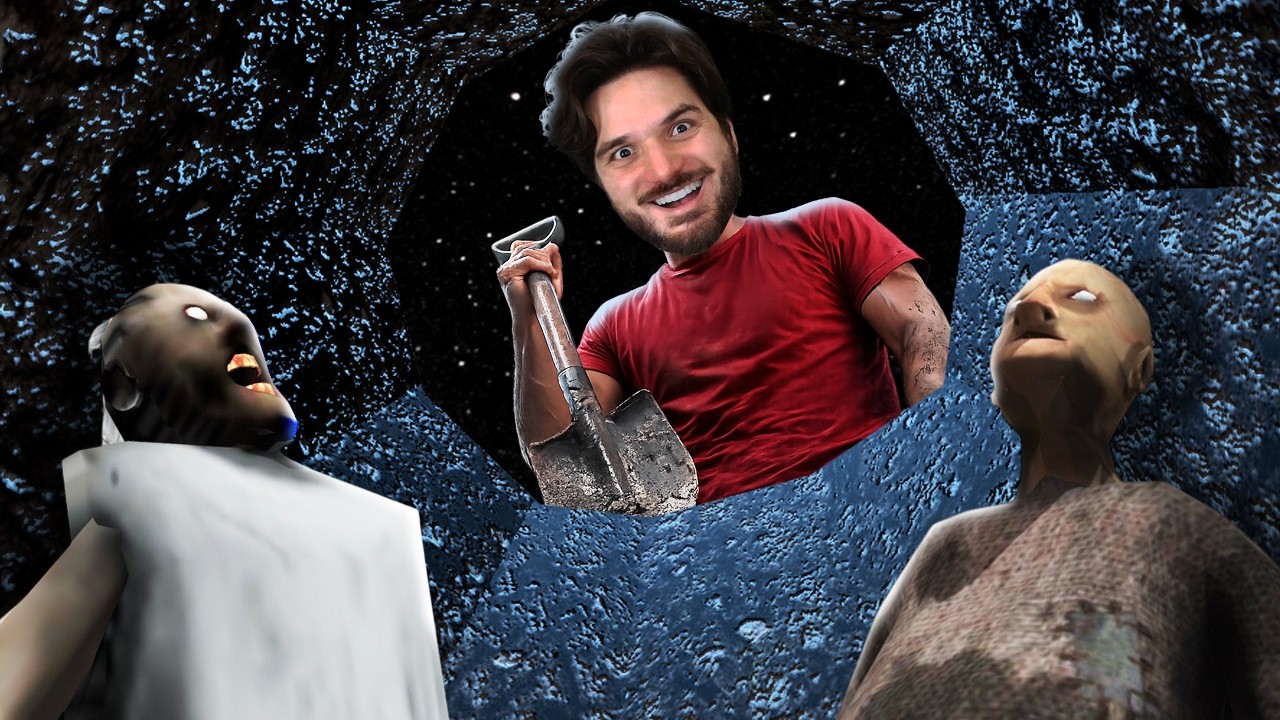 EU FUGI DA CASA DA GRANNY 3 ESCAVANDO UM BURACO! (DUAS NOVAS FUGAS)