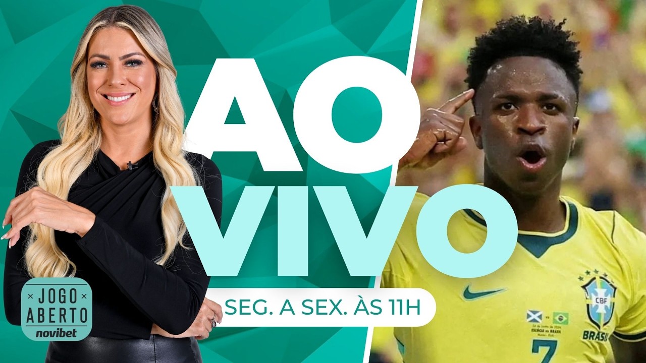 [AO VIVO] COMO VINI JR VIROU DESTAQUE DA SELEÇÃO E DA COPA? JOGO ABERTO NOVIBET DEBATE | 26/06/2026