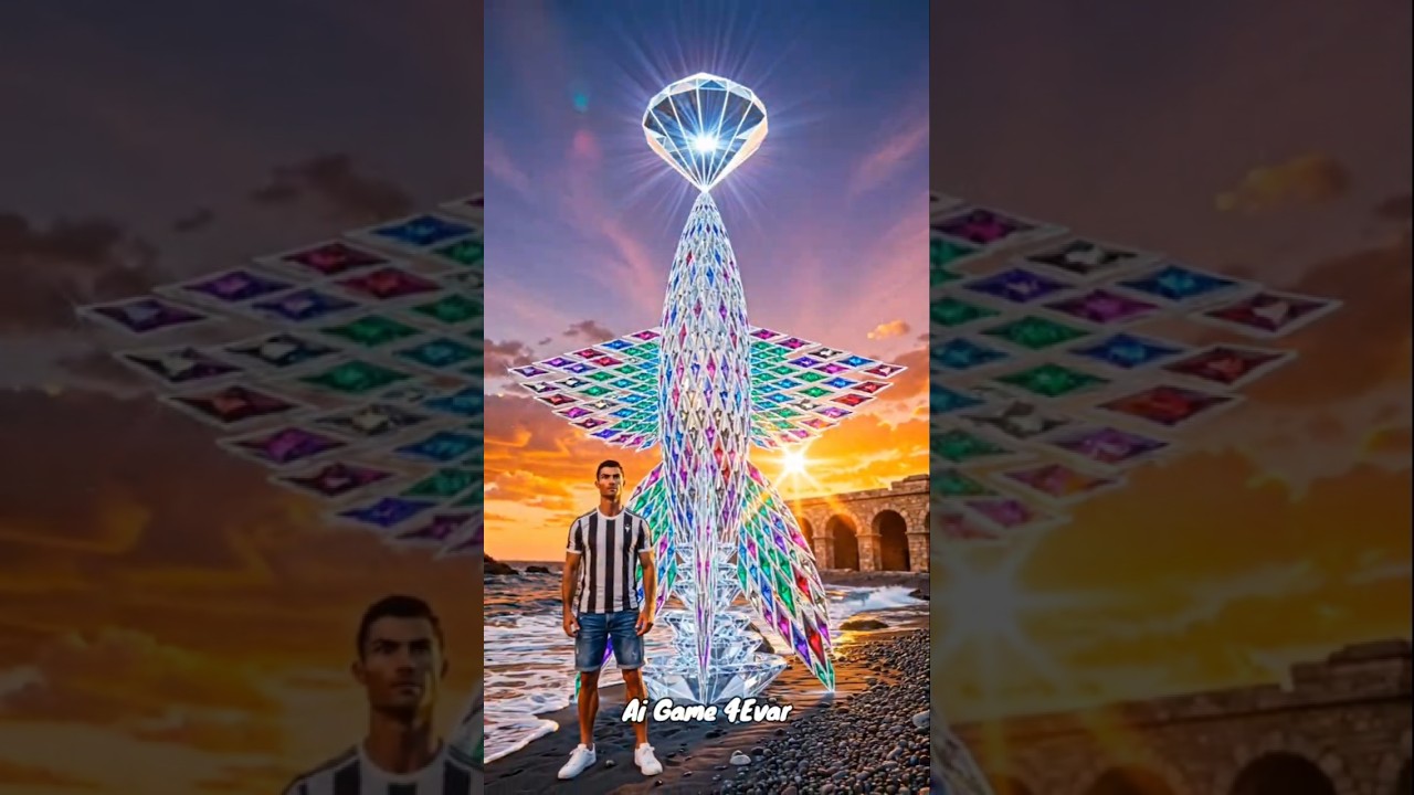 تحدي أساطير الكوكب ميسي ورونالدو ومبابي ونيمار نهاية أسطورية #ميسي #رونالدو #Ai #ai #ronaldo #fpy