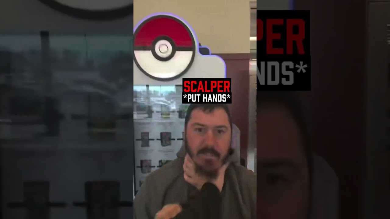 Catching a scalper trying to block the Pokemon machine #pokemon #justice