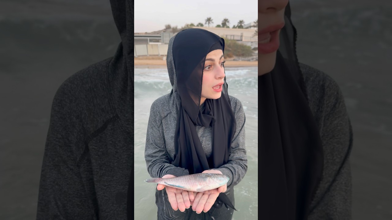 البنت الحنونة والسمكة😁🤣 ام سيف ونانو