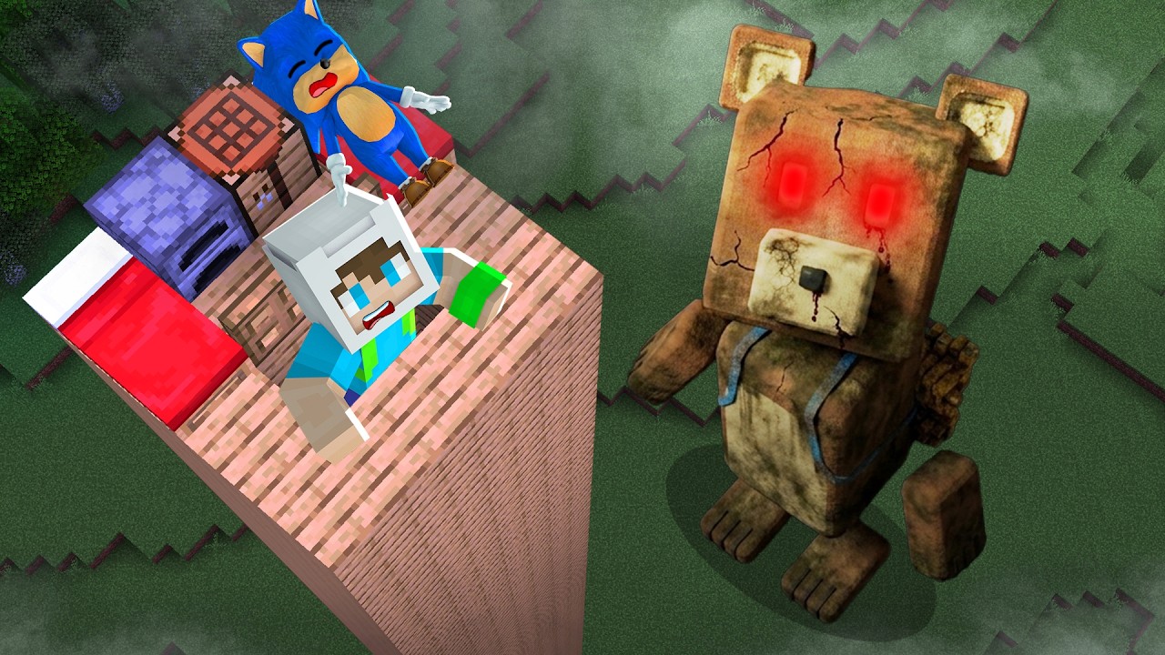 SUPER BEAR’A KARŞI KULEDE HAYATTA KALABİLECEK MİYİZ? 😱 Minecraft