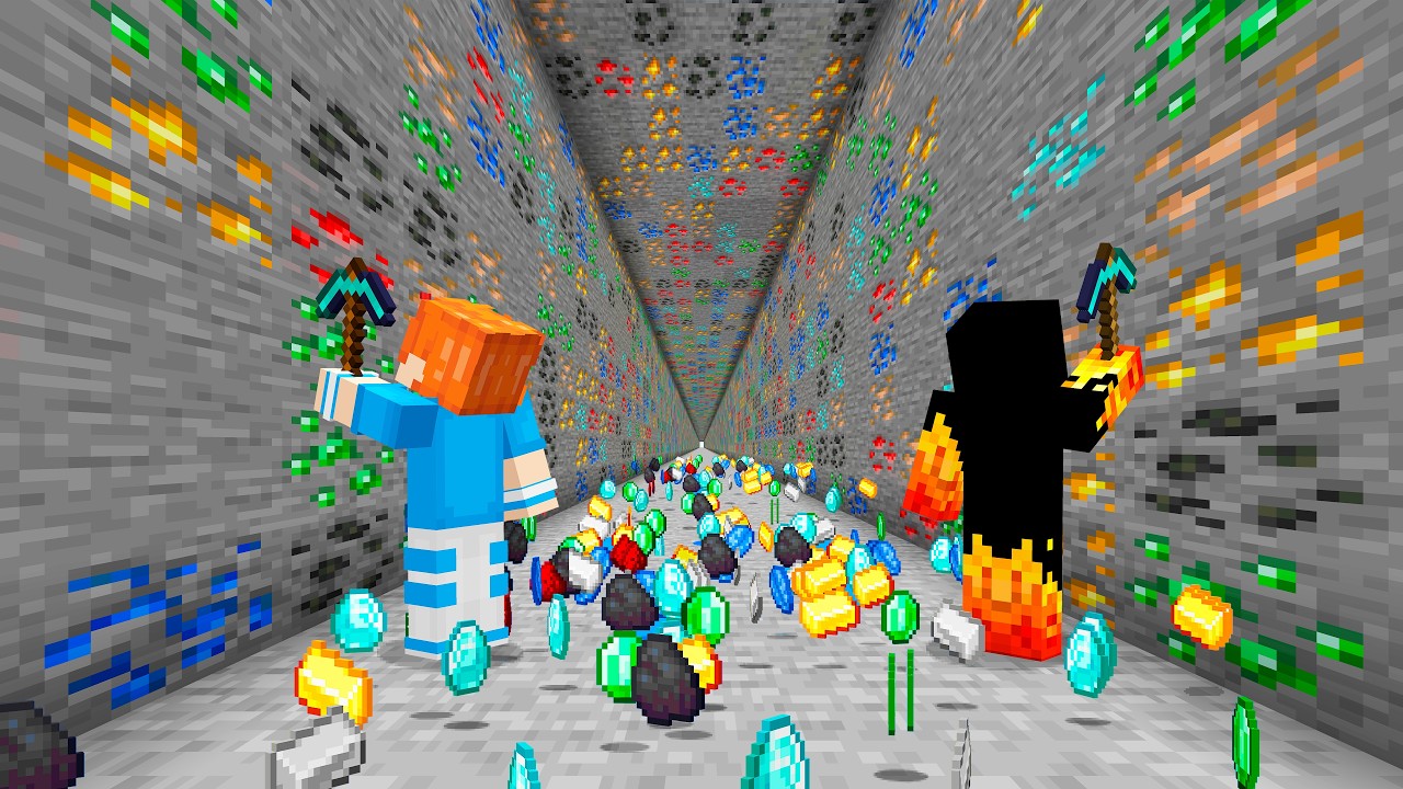 ATHOS minerou TODOS os MINÉRIOS MAIS OP do Minecraft!