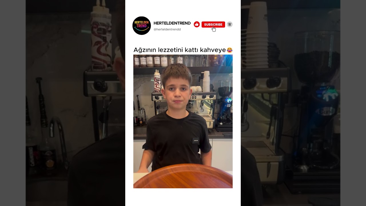 Ağzının lezzetini kattı kahveye😂