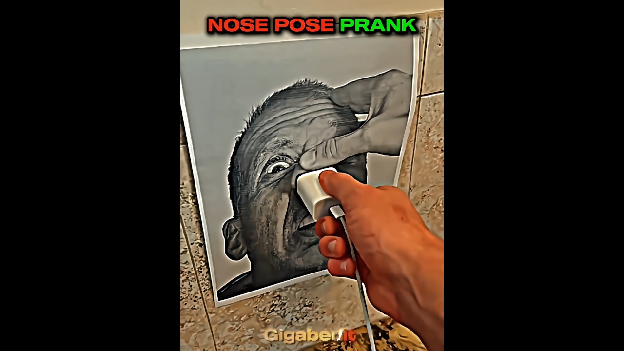 Nose pose prank💀😂 #edit #troll #trollface
