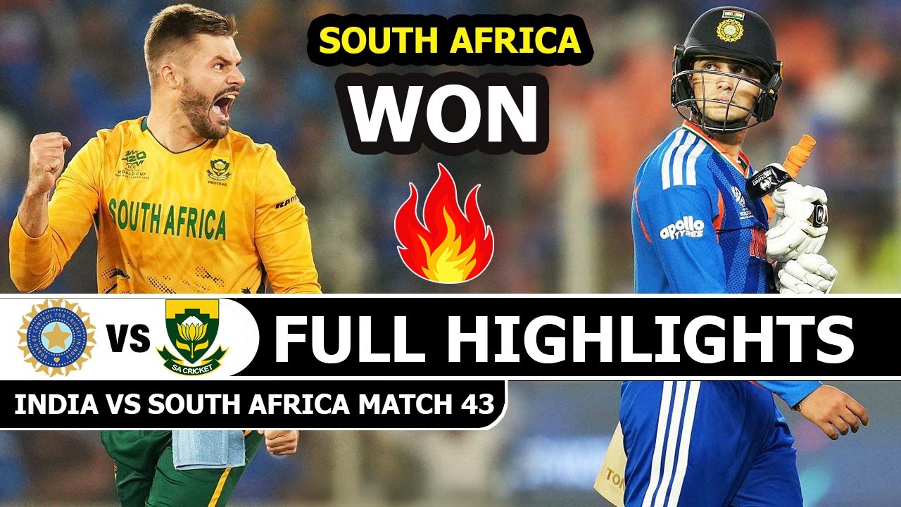 India Vs South Africa ICC T20 CRICKET WORLD CUP 2026 Full Highlights Match 43 | Ind Vs Sa