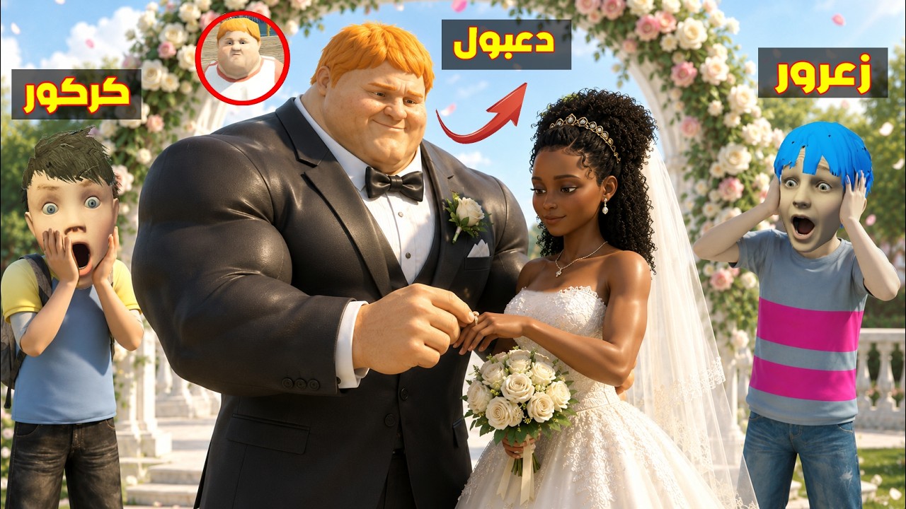 فلم قراند : زعرور في حفل زواج دعبول العملاق القوي في اخطر مكان في العالم ( كركور هرب ) 🔥😂