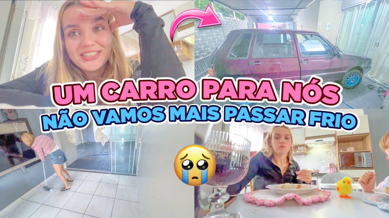 AGORA TEMOS UM CARRO PARA ANDAR 😭🙌🏻 NÃO VAMOS MAIS TOMAR CHUVA + ROTINA  COM 2 CRIANÇAS | Lar da Ana