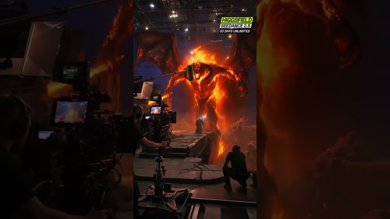 Immerse yourself in the behind-the-scenes footage  #BehindTheScenes #DisasterMovie #Filming