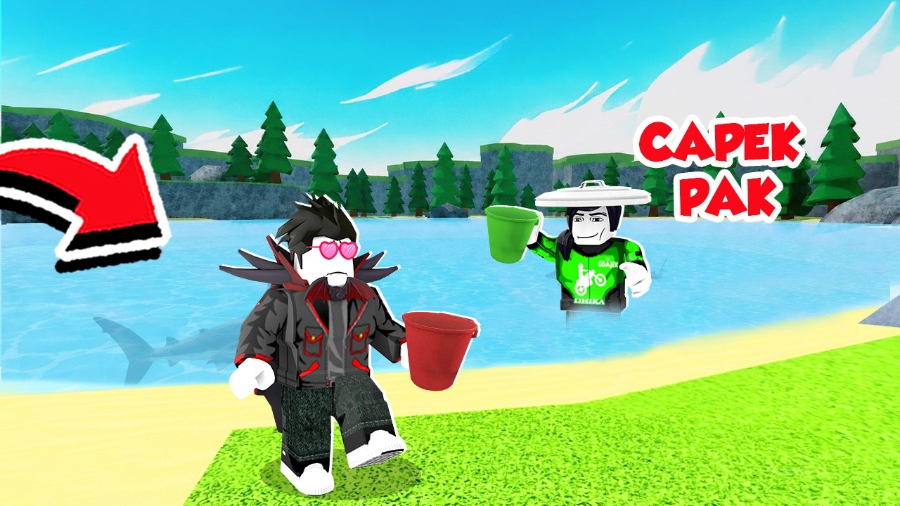 KITA KURAS DANAU SAMPE KERING DI ROBLOX!!!