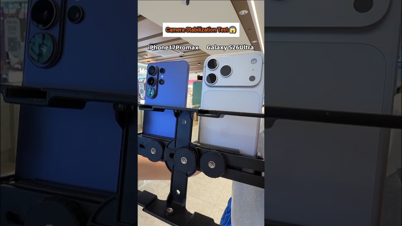 iPhone 17 Pro Max VS Galaxy S26 Ultra Camera Stabilization Test 😱
