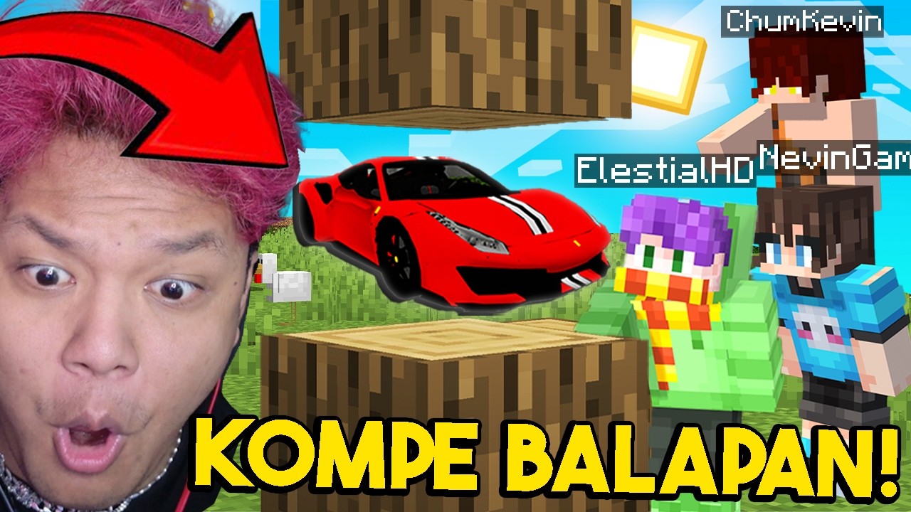 Gw ADAIN LOMBA SURVIVAL DI MINECRAFT TAPI DROP MOBIL SPORT OP!! ... (NGAKAKK BANGET!)