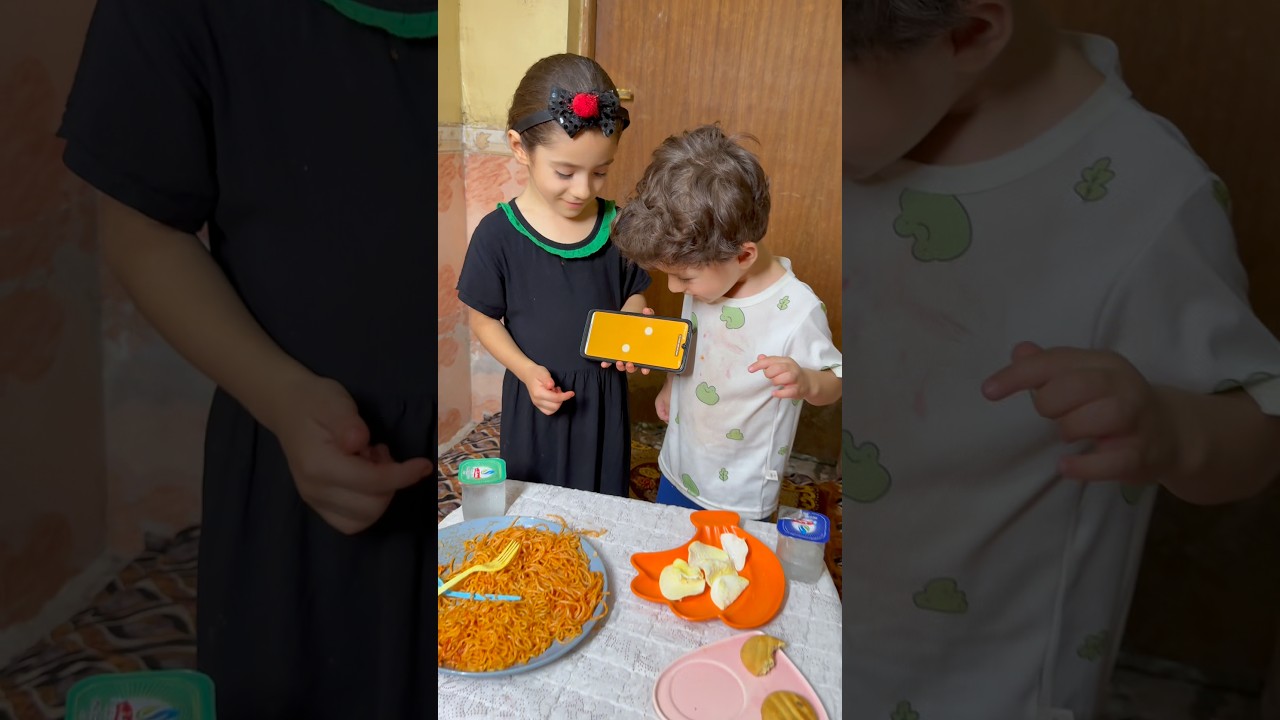 تحدي الآكل آية ويمان 😂🔥