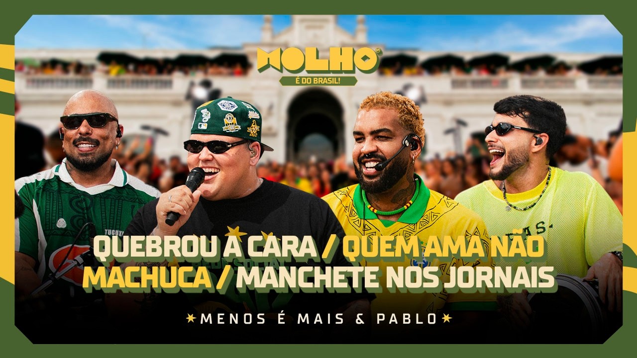 Grupo Menos é Mais - Quebrou A Cara /  Quem Ama Não Machuca / Manchete Dos Jornais (Ao Vivo)
