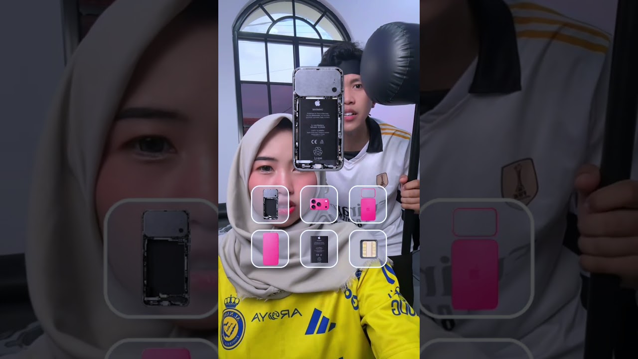 PASANG IPHONE 17 PRO KALO BERHASIL DAPET IPHONE BENERAN📱 DIPUKUL PALU THOR KALO GAGAL 😱 #shorts